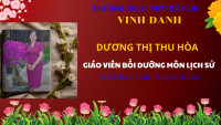 Tuyên dương giáo viên và học sinh đạt thành tích trong trong kỳ thi học sinh giỏi cấp tỉnh, năm học 2025 - 2026