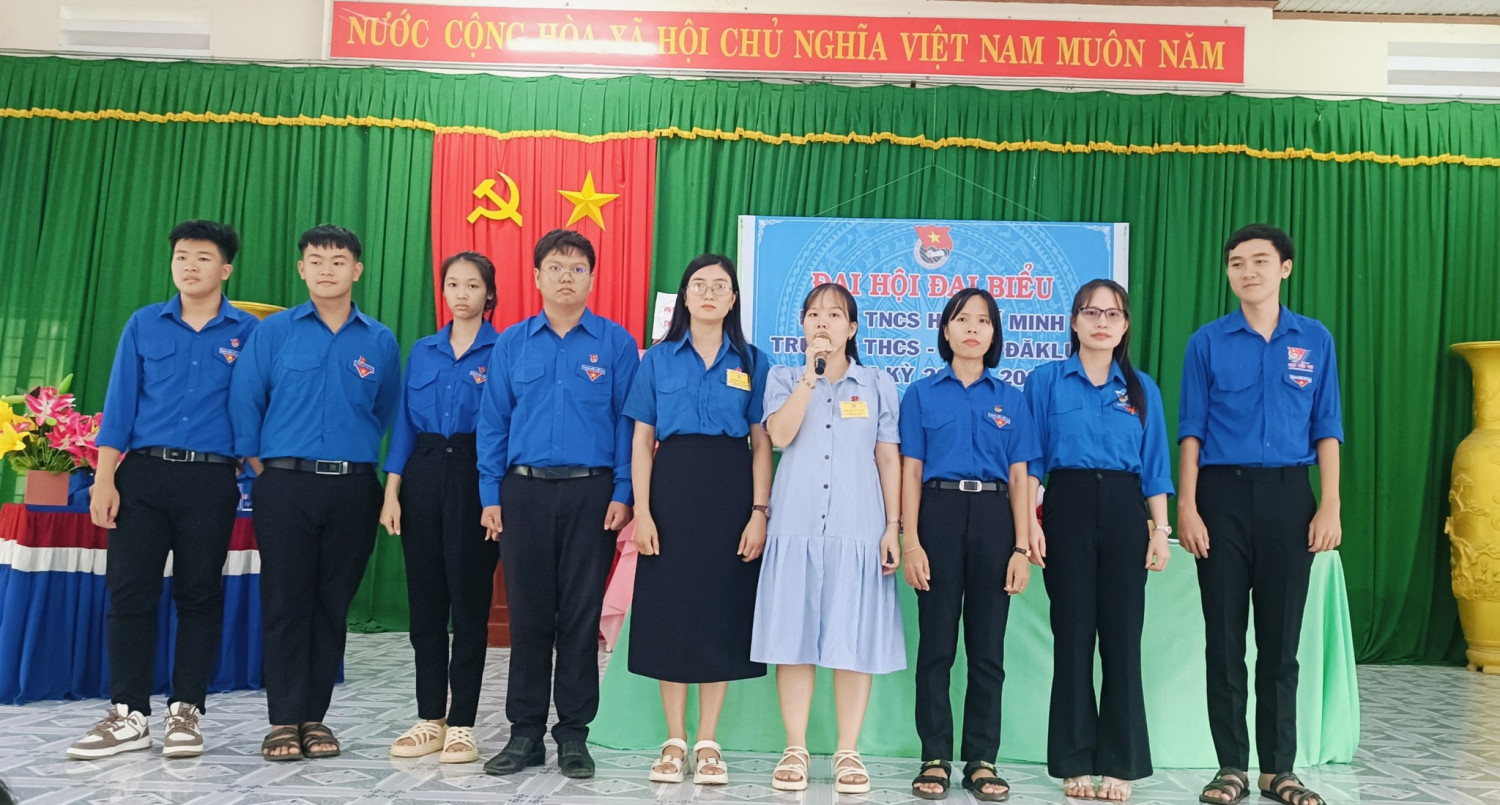 ĐẠI HỘI ĐẠI BIỂU ĐOÀN TNCS HỒ CHÍ MINH TRƯỜNG THCS - THPT ĐĂKLUA NHIỆM KỲ 2024 – 2025